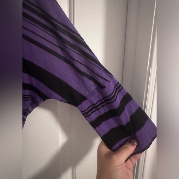 Purple/Black Crop Top - Picture 5 of 7